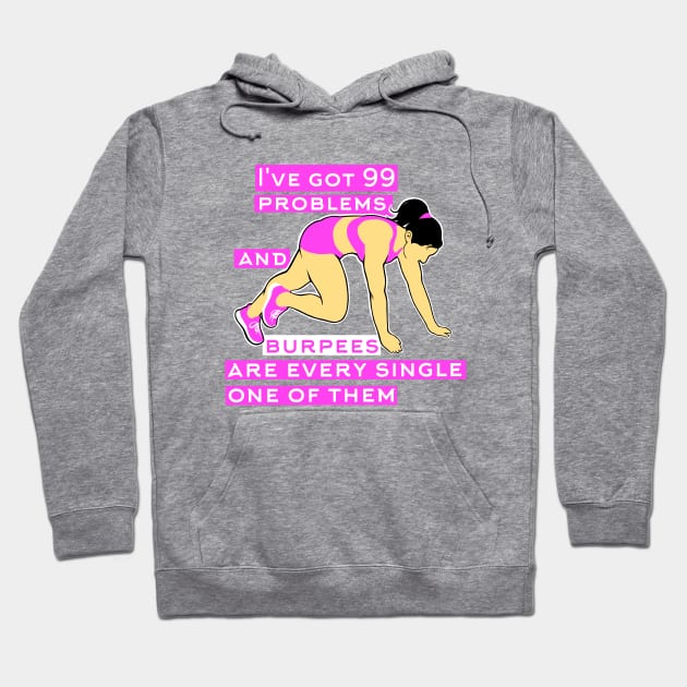 fitness girl, fitness funny, gym girl Hoodie by TimAddisonArt